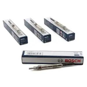 4x BOSCH Gl&uuml;hkerze Set Duraterm GLP066 0250202132 Alfa Romeo 147 159 Fiat Stilo