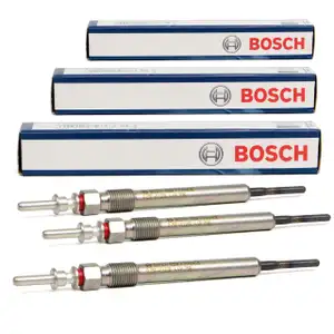3x BOSCH Gl&uuml;hkerze GLP257 DURATERM BMW 1er F20 F21 2er F45 F46 X1 F48 14d 16d
