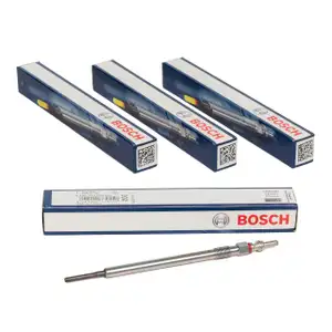 4x BOSCH Gl&uuml;hkerze DURATERM GLP2-HS GLP202 f&uuml;r MERCEDES-BENZ OM640 OM642 OM629