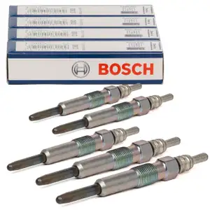5x BOSCH 0250202022 GLP003 Gl&uuml;hkerze AUDI SEAT SKODA VW VOLVO 1.4 1.7 1.9 2.5 TDI/SDI/DI