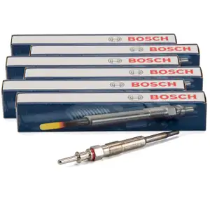 6x BOSCH 0250402002 Gl&uuml;hkerze GLP070 BMW 3er E46 E90-93 5er E60 E61 X3 E83 X5 E53 M47 M57