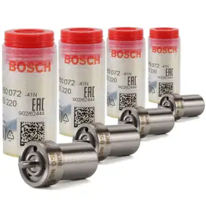 4x BOSCH 0434250072 Einspritzd&uuml;se Zapfend&uuml;se MERCEDES BENZ W115 W123 200D
