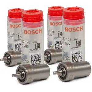 4x BOSCH 0434250128 Einspritzd&uuml;se Zapfend&uuml;se MERCEDES BENZ DIESEL 0010174912