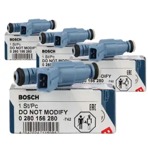 4x BOSCH Einspritzventil Einspritzd&uuml;se EV6 OPEL ASTRA H ZAFIRA B 2.0 Turbo OPC