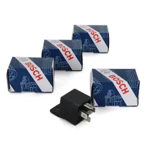 4x BOSCH 0332019150 Relais Arbeitsstrom Schalter Steuerger&auml;t 30 A 12 V 5-POLIG