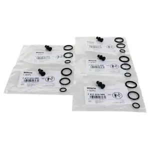 5x BOSCH Dichtungssatz Einspritzd&uuml;se Einspritzpumpe 1417010996 VW AUDI SKODA TDI