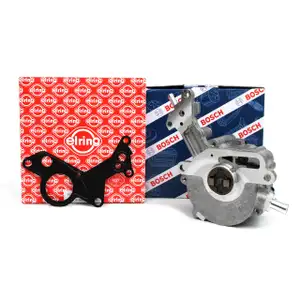 BOSCH Unterdruckpumpe Vakuumpumpe F009D02799 + ELRING DICHTUNG AUDI SEAT VW TDI