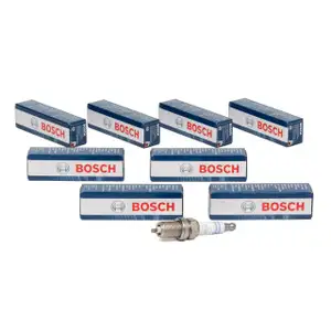 8x BOSCH Z&uuml;ndkerze Set NICKEL FR7DC+ 7955 +8 0242235666