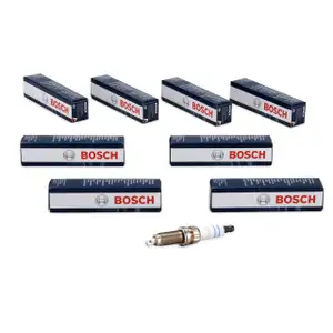 8x BOSCH Z&uuml;ndkerze Set Doppelplatin ZR5TPP33 0242145515 f&uuml;r BMW 12120037582