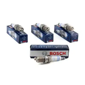 4x BOSCH Z&uuml;ndkerze Set NICKEL FR7DC+ 7955 +8 0242235666