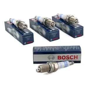 4x BOSCH Z&uuml;ndkerze Set Super Plus FR8DPP33+ 0242230500 Mercedes W202 W203 C219