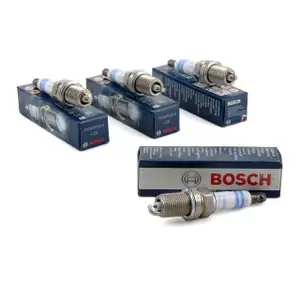 4x BOSCH Z&uuml;ndkerze Set Super Plus FR7KPP33U+ 0242236544 Mercedes W203 W202 C208