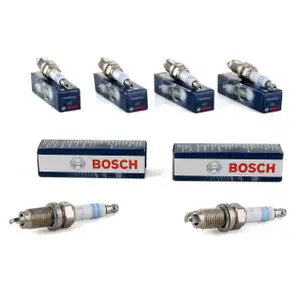 6x BOSCH Z&uuml;ndkerze Set Super Plus FR7HPP33+ 0242236566 OE-Nr. 101905601