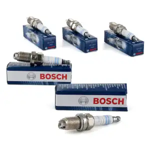 5x BOSCH Z&uuml;ndkerze Set Super Plus FR7LDC+ 0242235668 VAG 101000051AA
