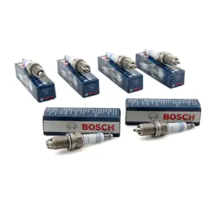 6x BOSCH Z&uuml;ndkerze Set Super Plus FR7LDC+ 0242235668 VAG 101000051AA