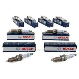 8x BOSCH Z&uuml;ndkerze Set Doppelplatin YR7MPP33 0242135509 Mercedes W203 W204 W211