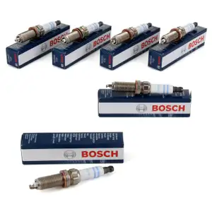 6x BOSCH Z&uuml;ndkerze ZR6SII3320 DOPPEL IRIDIUM MERCEDES W204 W211 W212 W166 uvm.