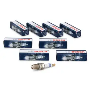 8x BOSCH 0242240587 FGR6KQE Z&uuml;ndkerze PORSCHE CAYENNE (9PA) S 4.5 bis 01.2007