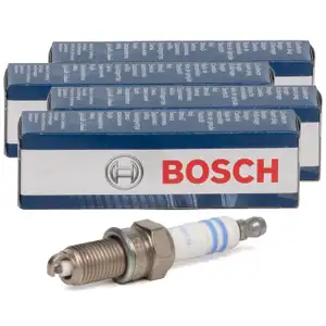 4x BOSCH 0242135515 Z&uuml;ndkerze FIAT 500 Doblo Panda Punto OPEL Combo CHEVROLET Aveo 1.2 1.4