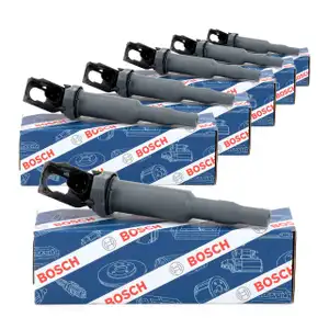 6x BOSCH Z&uuml;ndspule f&uuml;r BMW E87 E90 E91 E60 E61 E63 E64 E65 E66 E67 Z4 E85 E86