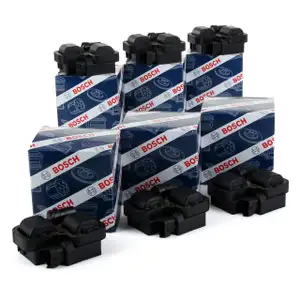 6x BOSCH Z&uuml;ndspule 0221503035 Mercedes-Benz 4 + 6 Zylinder Modelle 0001587803