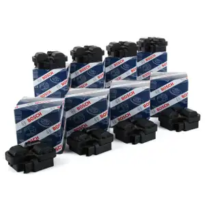 8x BOSCH Z&uuml;ndspule 0221503035 Mercedes-Benz 4 + 6 Zylinder Modelle 0001587803
