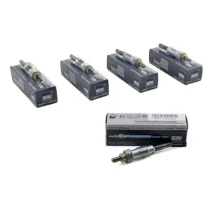 6x BERU Gl&uuml;hkerze Set GN858 0100226234 Mercedes 100 631 190 W201 W202 W124 W460