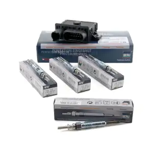 BERU Steuerger&auml;t Gl&uuml;hzeit GSE101 + 4x Gl&uuml;hkerze Set GE102 f&uuml;r BMW 4 Zylinder