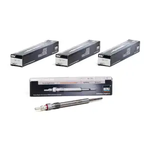 4x BERU Gl&uuml;hkerze Set GE133 0100266040 Audi Seat Skoda VW TDI-Motoren ab 2004