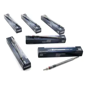 6x BERU Gl&uuml;hkerze Set GE105 0100266011 Mercedes W169 W245 W203 W204 C209