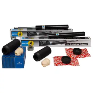 2x BILSTEIN B4 Sto&szlig;d&auml;mpfer + Staubschutz + Domlager AUDI 80 90 Cabrio Coupe vorne