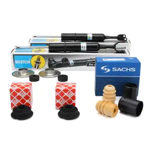 2x BILSTEIN B4 Sto&szlig;d&auml;mpfer + Staubschutz + Federbeinlager AUDI A4 A6 VW Passat vorne