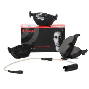 BREMBO Bremsbel&auml;ge + Warnkontakt BMW 5er E39 LIMOUSINE 520-540i 520-530d hinten