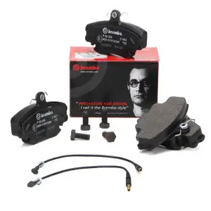 BREMBO P68008 Bremsbel&auml;ge + Warnkontaktkabel DACIA LADA PEUGEOT RENAULT vorne