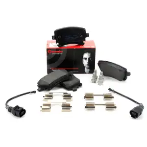 BREMBO Bremsbel&auml;ge Bremskl&ouml;tze + Wako f&uuml;r VW MULTIVAN TRANSPORTER T5 T6 hinten
