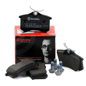 BREMBO Bremsbel&auml;ge Bremskl&ouml;tze hinten P85020 f&uuml;r VW AUDI SEAT SKODA 20961/23554