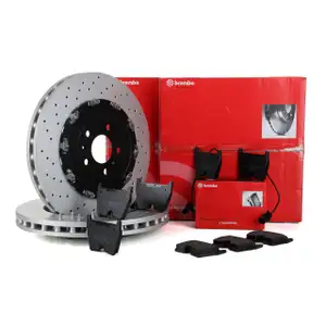 BREMBO Bremsen Bremsscheiben + Bel&auml;ge f&uuml;r AUDI A4 (B7) RS4 quattro PR-1LP vorne