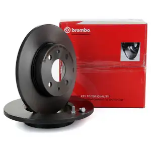 BREMBO Bremsscheiben ALFA ROMEO f&uuml;r FIAT 500 FORD KA LANCIA hinten 08.5085.11