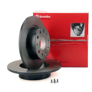 BREMBO Bremsscheiben f&uuml;r Audi A3 Seat Skoda VW Golf 5 6 Jetta hinten 08.9502.11