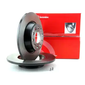 BREMBO Bremsscheiben f&uuml;r Audi A3 Q3 Seat Skoda Golf 5 6 Jetta hinten 08.A202.11
