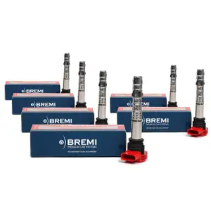 6x BREMI Z&uuml;ndspule AUDI A4 A5 A6 Q5 Q7 3.0 TFSI 2.8 3.2 FSI S4 S5 TOUAREG V6 TSI