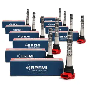 10x BREMI Z&uuml;ndspule 20114 f&uuml;r AUDI A6 RS6 S6 A8 S8 quattro R8 5.2 FSI
