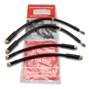 Fischer Stahlflex PO 115-4 Bremsschlauch Satz PORSCHE Panamera (970) S / GTS / Turbo