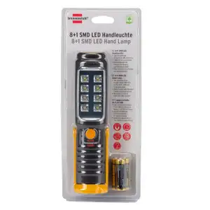 BRENNENSTUHL 8+1 SMD LED Handleuchte Handlampe Arbeitslampe Werkstattlampe