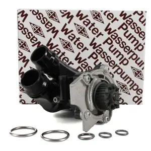 GEBA Wasserpumpe + Thermostat + Dichtung AUDI SEAT SKODA VW 2.0 TFSI / TSI / GTI