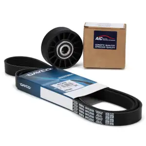 CONTI 6PK2050 Keilrippenriemen + Rolle MERCEDES W201 W202 W124 W210 OM601-604
