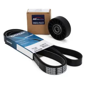 CONTI 6PK1980 Keilrippenriemen + Rolle MERCEDES 190 W201 W124 T1 M102 OM602