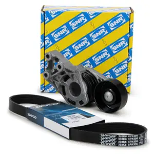CONTI Keilrippenriemen 6PK995 + SNR Riemenspanner AUDI SEAT SKODA VW 1.2/1.4TDI