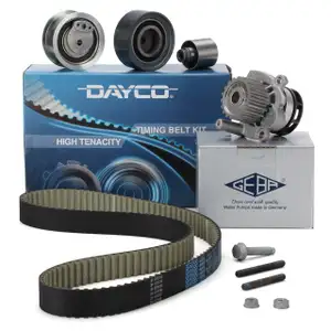 Zahnriemensatz 03G198119B + GEBA Wasserpumpe 038121011JX VW 2.0TDI 136/140 PS