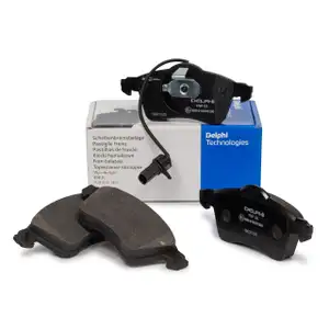 DELPHI Bremsbel&auml;ge + Warnkontakt VW TRANSPORTER T4 15 Zoll ab Fgst.-Nr. vorne